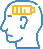 Brain idea symbol icon vector image. Illustration of the creative intelligence think design image. EPS 10