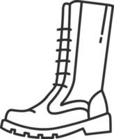 Boots symbol icon vector image. Illustration of the boot footwear shoe design image. EPS 10