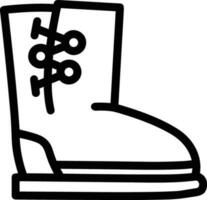 Boots symbol icon vector image. Illustration of the boot footwear shoe design image. EPS 10