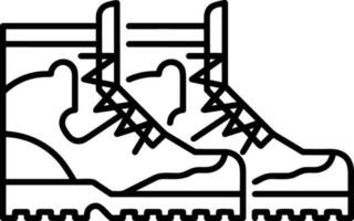 Boots symbol icon vector image. Illustration of the boot footwear shoe design image. EPS 10