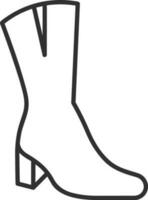 Boots symbol icon vector image. Illustration of the boot footwear shoe design image. EPS 10