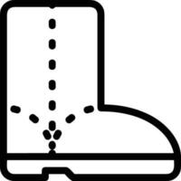 Boots symbol icon vector image. Illustration of the boot footwear shoe design image. EPS 10