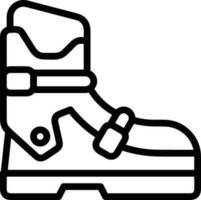 Boots symbol icon vector image. Illustration of the boot footwear shoe design image. EPS 10