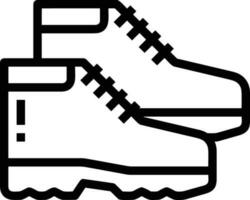 Boots symbol icon vector image. Illustration of the boot footwear shoe design image. EPS 10