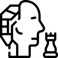 Brain idea symbol icon vector image. Illustration of the creative intelligence think design image. EPS 10