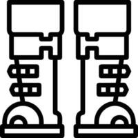 Boots symbol icon vector image. Illustration of the boot footwear shoe design image. EPS 10