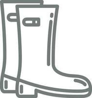 Boots symbol icon vector image. Illustration of the boot footwear shoe design image. EPS 10