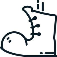 Boots symbol icon vector image. Illustration of the boot footwear shoe design image. EPS 10