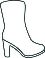 Boots symbol icon vector image. Illustration of the boot footwear shoe design image. EPS 10