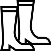 Boots symbol icon vector image. Illustration of the boot footwear shoe design image. EPS 10