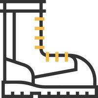 Boots symbol icon vector image. Illustration of the boot footwear shoe design image. EPS 10