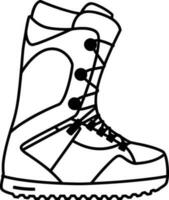 Boots symbol icon vector image. Illustration of the boot footwear shoe design image. EPS 10