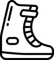 Boots symbol icon vector image. Illustration of the boot footwear shoe design image. EPS 10