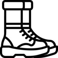 Boots symbol icon vector image. Illustration of the boot footwear shoe design image. EPS 10