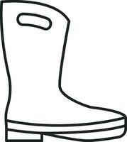 Boots symbol icon vector image. Illustration of the boot footwear shoe design image. EPS 10