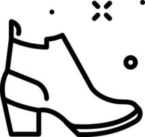 Boots symbol icon vector image. Illustration of the boot footwear shoe design image. EPS 10