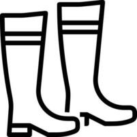 Boots symbol icon vector image. Illustration of the boot footwear shoe design image. EPS 10