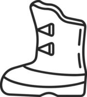 Boots symbol icon vector image. Illustration of the boot footwear shoe design image. EPS 10