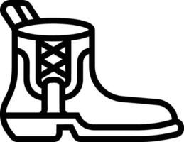 Boots symbol icon vector image. Illustration of the boot footwear shoe design image. EPS 10