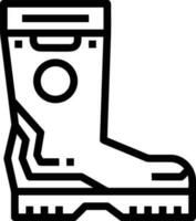 Boots symbol icon vector image. Illustration of the boot footwear shoe design image. EPS 10