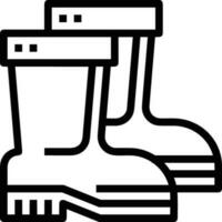 Boots symbol icon vector image. Illustration of the boot footwear shoe design image. EPS 10