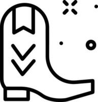 Boots symbol icon vector image. Illustration of the boot footwear shoe design image. EPS 10