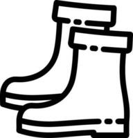 Boots symbol icon vector image. Illustration of the boot footwear shoe design image. EPS 10