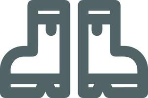 Boots symbol icon vector image. Illustration of the boot footwear shoe design image. EPS 10