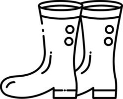 Boots symbol icon vector image. Illustration of the boot footwear shoe design image. EPS 10