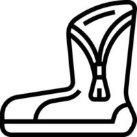 Boots symbol icon vector image. Illustration of the boot footwear shoe design image. EPS 10