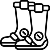 Boots symbol icon vector image. Illustration of the boot footwear shoe design image. EPS 10