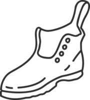 Boots symbol icon vector image. Illustration of the boot footwear shoe design image. EPS 10