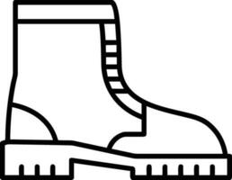 Boots symbol icon vector image. Illustration of the boot footwear shoe design image. EPS 10