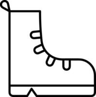 Boots symbol icon vector image. Illustration of the boot footwear shoe design image. EPS 10