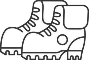 Boots symbol icon vector image. Illustration of the boot footwear shoe design image. EPS 10