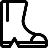 Boots symbol icon vector image. Illustration of the boot footwear shoe design image. EPS 10