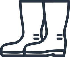 Boots symbol icon vector image. Illustration of the boot footwear shoe design image. EPS 10