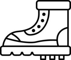 Boots symbol icon vector image. Illustration of the boot footwear shoe design image. EPS 10