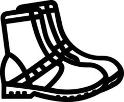 Boots symbol icon vector image. Illustration of the boot footwear shoe design image. EPS 10