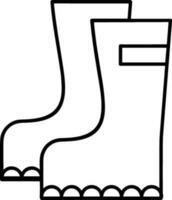 Boots symbol icon vector image. Illustration of the boot footwear shoe design image. EPS 10