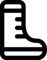 Boots symbol icon vector image. Illustration of the boot footwear shoe design image. EPS 10