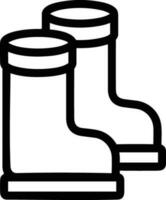 Boots symbol icon vector image. Illustration of the boot footwear shoe design image. EPS 10