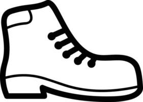 Boots symbol icon vector image. Illustration of the boot footwear shoe design image. EPS 10