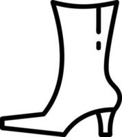 Boots symbol icon vector image. Illustration of the boot footwear shoe design image. EPS 10