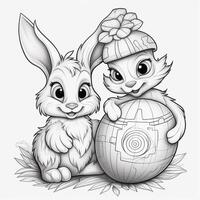 Easter Coloring Pages photo