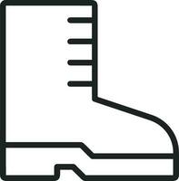 Boots symbol icon vector image. Illustration of the boot footwear shoe design image. EPS 10