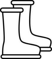 Boots symbol icon vector image. Illustration of the boot footwear shoe design image. EPS 10