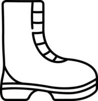 Boots symbol icon vector image. Illustration of the boot footwear shoe design image. EPS 10