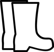 Boots symbol icon vector image. Illustration of the boot footwear shoe design image. EPS 10