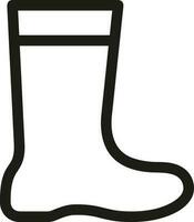 Boots symbol icon vector image. Illustration of the boot footwear shoe design image. EPS 10